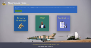 Nigerian Airforce Recruitment Portal